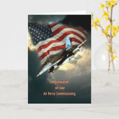 L'Armée de l'Air commissionnant la carte de voeux (Fleur jaune)