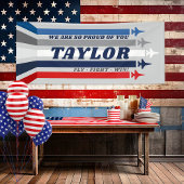 L'Armée de l'Air Joue la banderole militaire de la