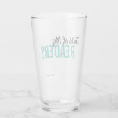 Larmes de mes lecteurs Tumbler en verre (Dos)