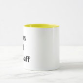 Larmes De Mon Équipe De Café Jaune Mug (Centre)