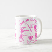 L'Armure de Dieu Mug blanche et rose (Devant droit)