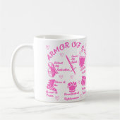 L'Armure de Dieu Mug blanche et rose (Gauche)
