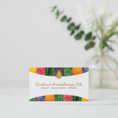 L'aromathérapie huile des cartes de visite de (Debout devant)