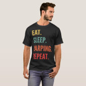 Larping Eat Sleep Larping Repeat T-shirt (Voorkant volledig)