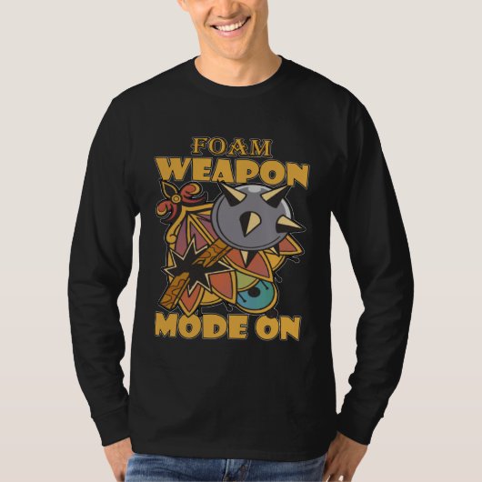 Larping Events Foam Weapon Mode On T-shirt (Voorkant)