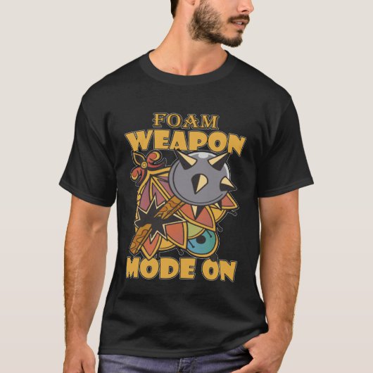 Larping Events Foam Weapon Mode On T-shirt (Voorkant)