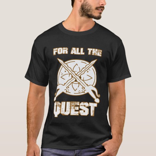 Larping Events For all the Quest T-shirt (Voorkant)