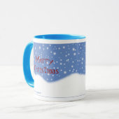 L'arrière - plan bleu l'a laissé neiger tasse de (Devant gauche)