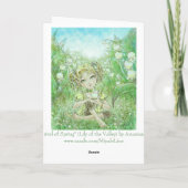 L'arrivée de la carte de voeux de ressort (Dos)