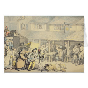 L'arrivée du car d'étape à l'auberge de Sun, DBO