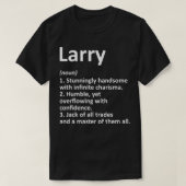 LARRY Definition Persoonlijke naam Funny Birthday T-shirt (Design voorkant)
