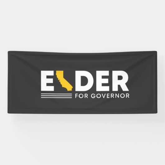 Larry Elder voor California Governor Spandoek (Horizontaal)