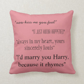 Larry Stylinson (ik verzend het en citeert) Pillow Kussen