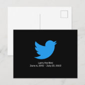 Larry the Bird Twitter pensioen Briefkaart (Voorkant / Achterkant)