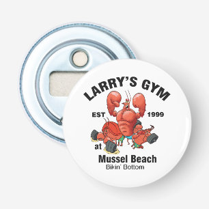 Larry's Gym Bij Mosselstrand Button Flesopener