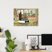 Larsson - Bloemen op een Windows Poster (Thuiskantoor)