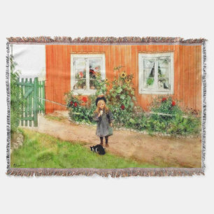 Larsson - Brita met een kat en een sandwich Deken