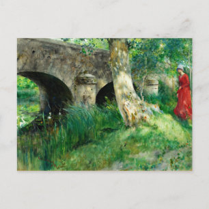 Larsson - Brug in Grez Briefkaart