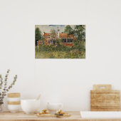 Larsson - de katoen (van een huis) poster (Keuken)