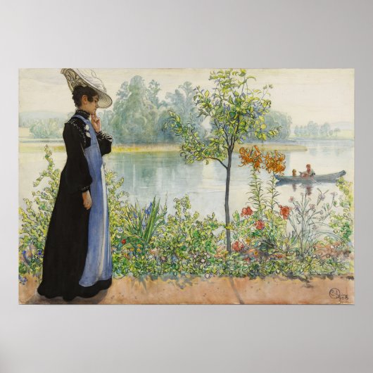 Larsson - Karin aan de kust Poster (Voorkant)