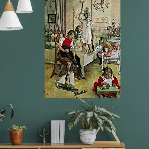 Larsson - Kerstmorgen Poster