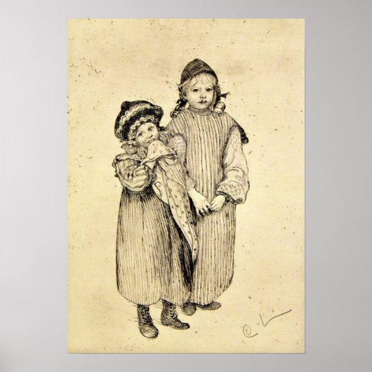 Larsson - twee kinderen poster (Voorkant)