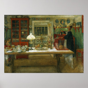Larsson - Voorbereidingen voor een wedstrijd 1896 Poster