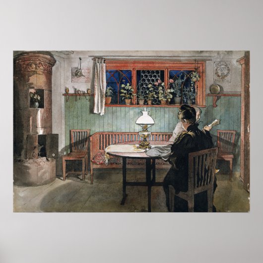 Larsson - wanneer kinderen naar bed zijn gegaan poster (Voorkant)