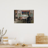 Larsson - wanneer kinderen naar bed zijn gegaan poster (Keuken)