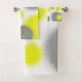 L'art Abstrait gris-blanc jaune (En situation)