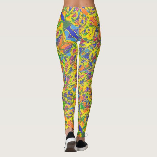 L'art abstrait leggings indiens (Dos)