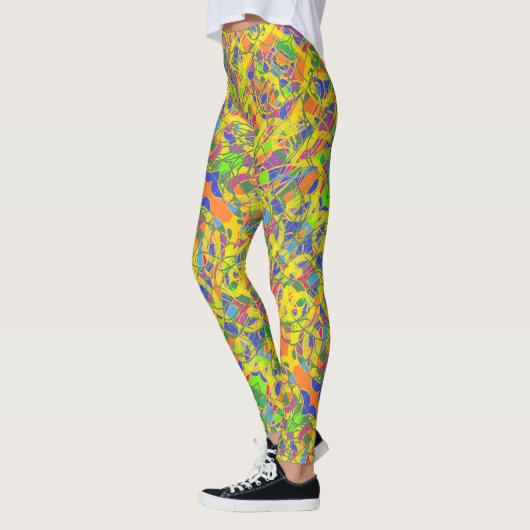 L'art abstrait leggings indiens (Gauche)