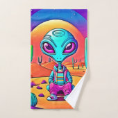 L'art Alien de Desert Chillin (Serviette à main)