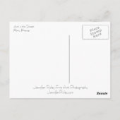 L'art dans la rue Carte postale (Dos)