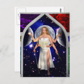 L'art de carte de tarot de prêtresse (Devant / Derrière)