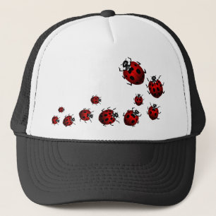 L'art de coccinelle couvre le casquette d'art de