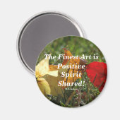 L'art de l'"esprit positif" rond Magnet (Recto/Verso)