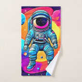 L'art de la caricature spatiale : les astronautes (Serviette à main)