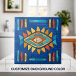 L'art de la mosaïque tribale colorée<br><div class="desc">Colorful Tribal Mosaic Art. Customiser couleur arrière - plan pour s'adapter à votre décor.</div>
