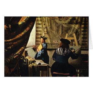 L'art de la peinture de Johannes Vermeer vers 1668