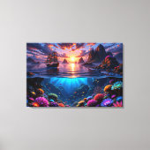 L'art de la Toile de Sunset Ocean (Recto)
