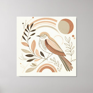 L'art de la toile d'oiseaux élégant