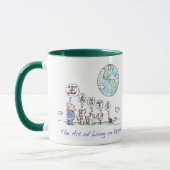 L'art de la vie sur la tasse de la terre (Gauche)