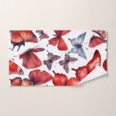 L'art des papillons aquarelles (Serviette à main)