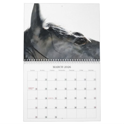 L'art du calendrier des chevaux (Mar 2026)