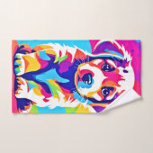 L'art du chiot (Serviette à main)