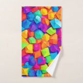 L'art en cristal coloré (Serviette à main)