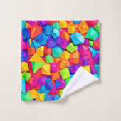 L'art en cristal coloré (Gant de toilette)