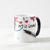 "l'art est beau" Morpher Mug (Devant droit)
