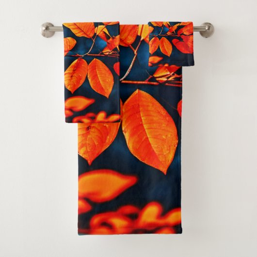 L'art Feuille orange vif (En situation)